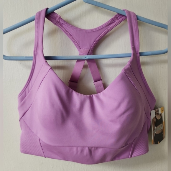 Avia Soft Purple/Pink Racerback Sports Bra - Picture 2 of 6